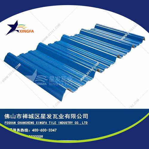 厚度3.0mm蓝色900型PVC塑胶瓦 成都工程钢结构厂房防腐隔热塑料瓦 pvc多层防腐瓦生产网上销售